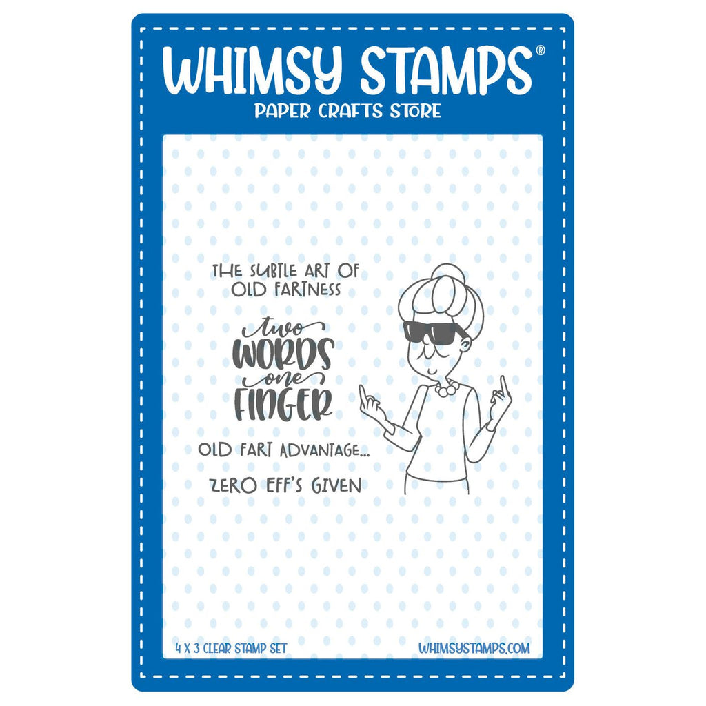 Whimsy Stamps Old Fartness Clear Stamps cwsd192a