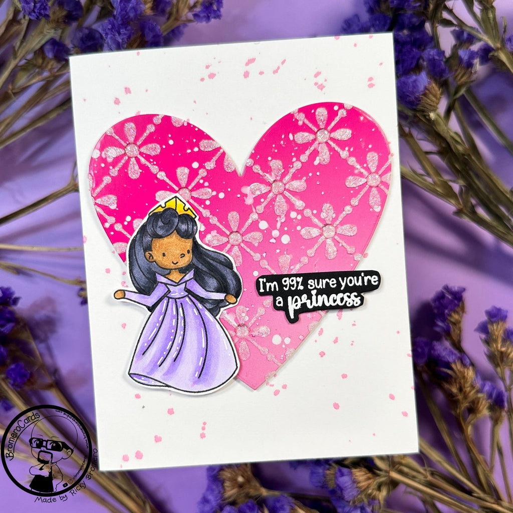 Simon Says Clear Stamps Once Upon a Dream 2057ssc Sunny Vibes Princess Card