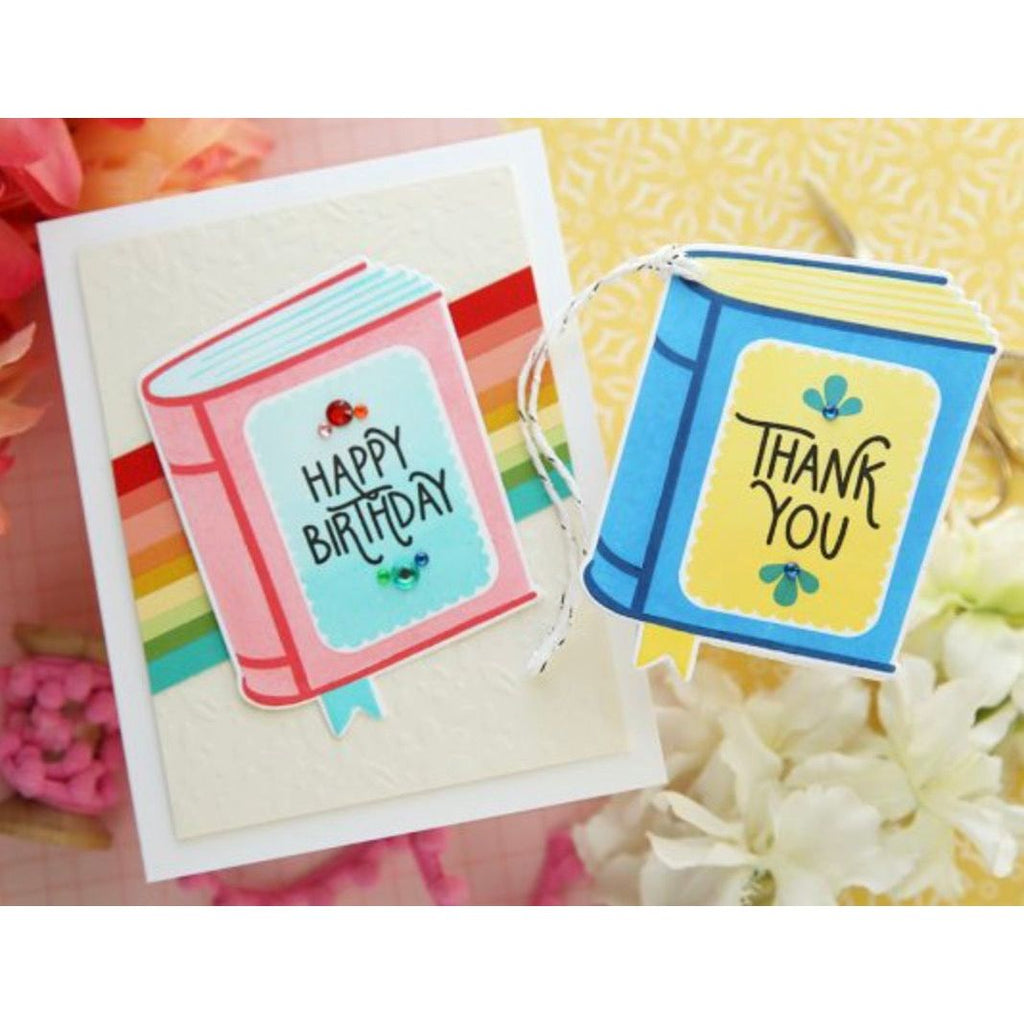 Simon Says Stamp One for the Books Wafer Dies 1250sdc Favorite Things Card and Bookmark | color-code:ALT07