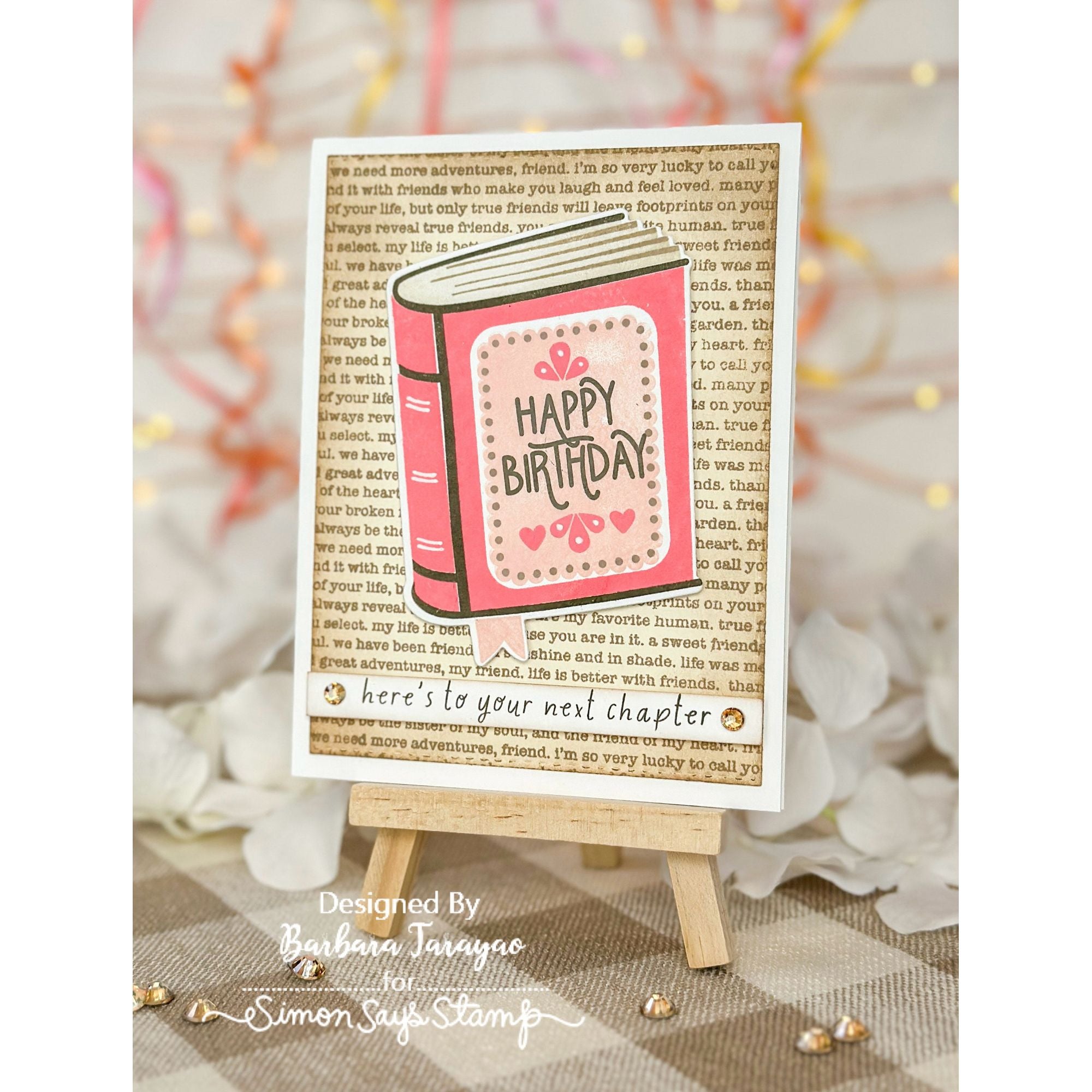 Simon Says Stamp One for the Books Wafer Dies 1250sdc Favorite Things Birthday Card