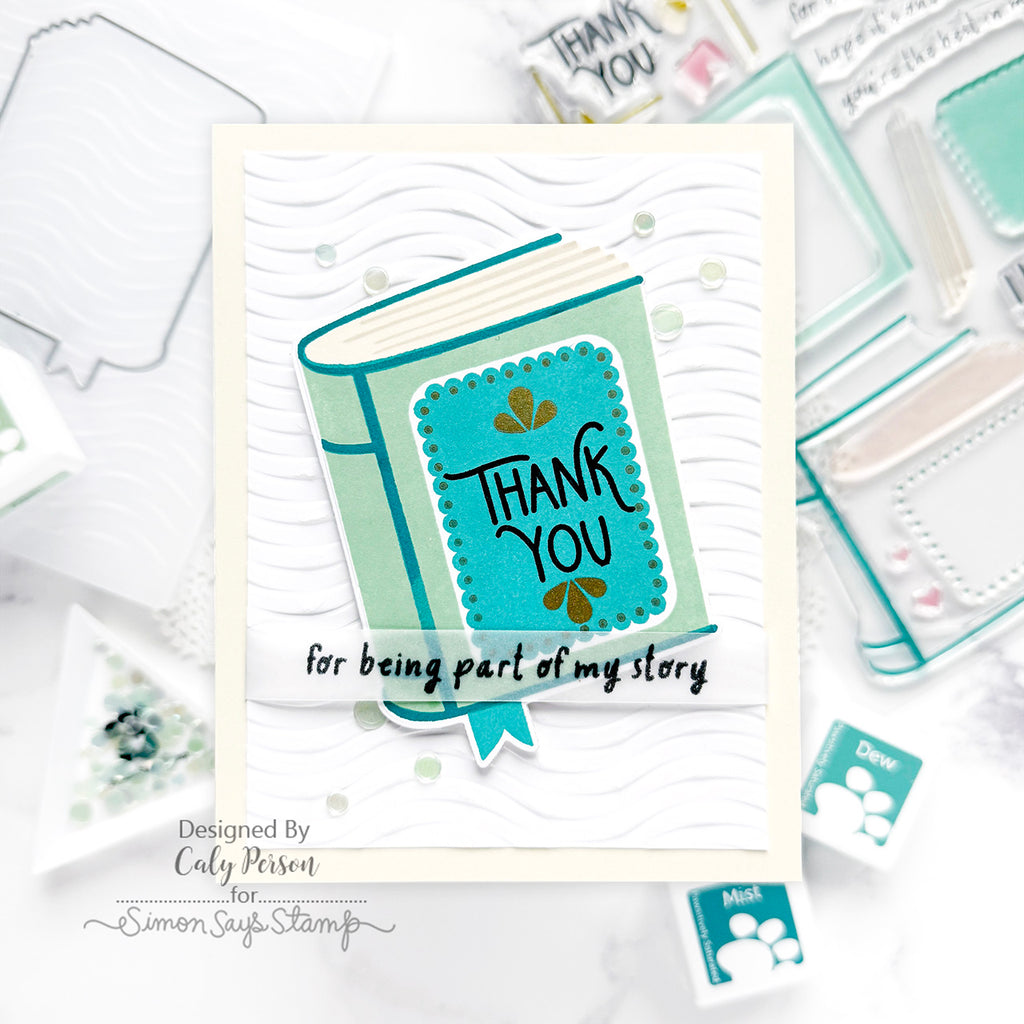 Simon Says Stamp One for the Books Wafer Dies 1250sdc Favorite Things Thank You Card | color-code:ALT05