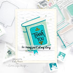 Simon Says Clear Stamps One for the Books 2161ssc Favorite Things Thanks Card | color-code:ALT06