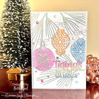 Simon Says Stamp Stencils Ornament Masks ssst221713 All The Joy Christmas Card