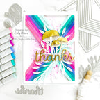 Simon Says Stamp Ornamental Fine Leaves Wafer Dies s857 Season Of Wonder Thanks Card | color-code:ALT02