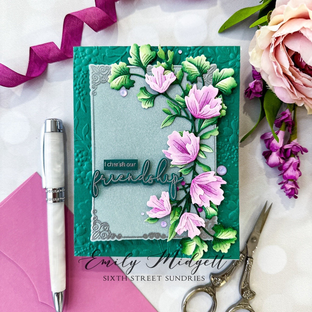 Simon Says Stamp Ornate Borders And Frames Wafer Dies 1020sdc Sweetheart Friend Card