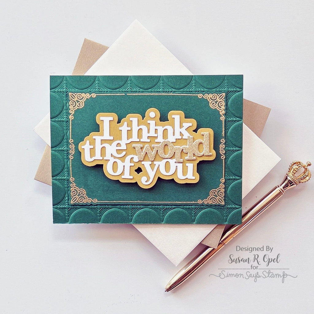 Simon Says Stamps And Dies Ornate Borders And Frames Love Card