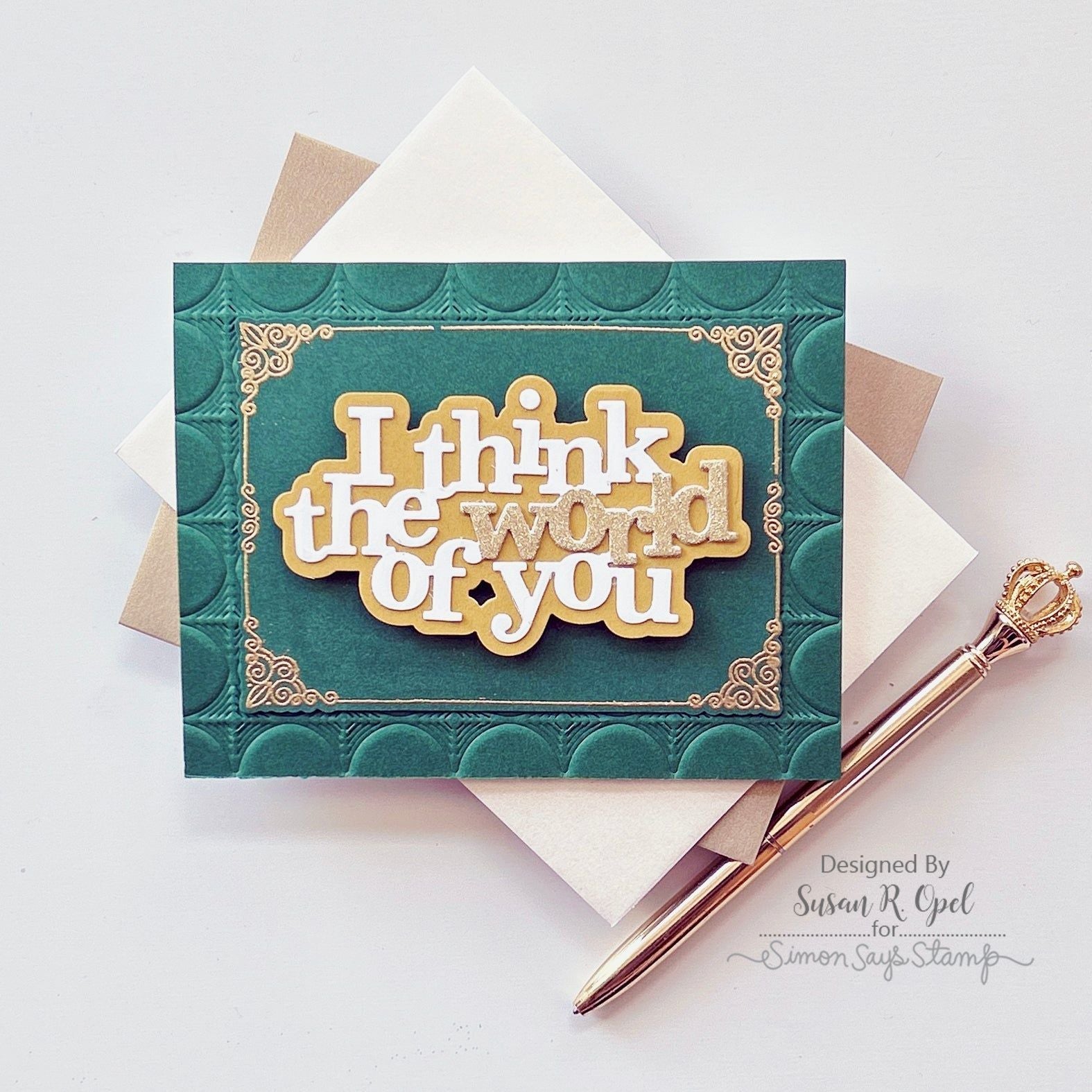Simon Says Stamps And Dies Ornate Borders And Frames Love Card