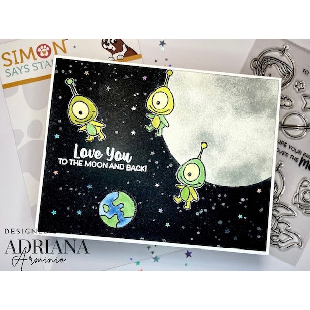 Simon Says Stamp Out of This World Wafer Dies 1377sdc Happy Camper Love You Card