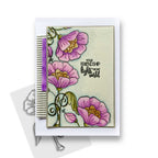 Polkadoodles Quirky Flower 1 Clear Stamp pd8768 friendship