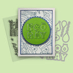 Polkadoodles Hip Hip Hooray Outline Clear Stamps pd8830 party