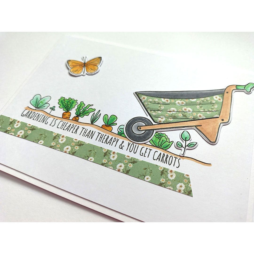Polkadoodles Garden Therapy Clear Stamps pd8931