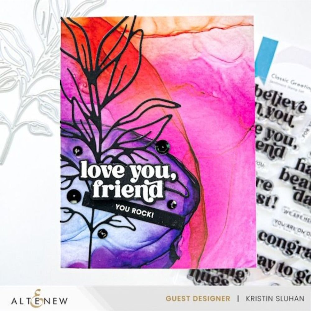Altenew Classic Greetings Clear Stamps alt8470 you rock