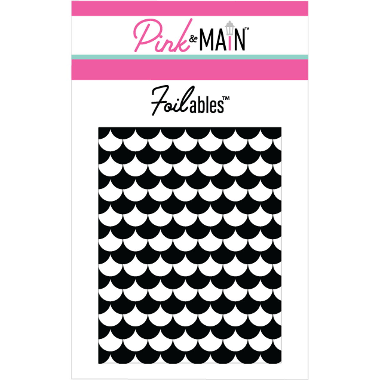 Pink and Main Mermaid Tail Foilable Panels PMF075