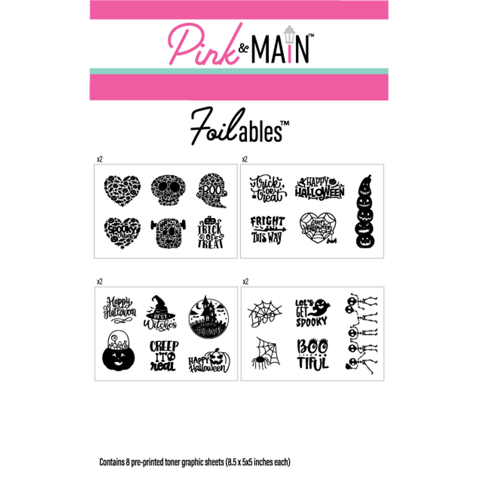 Pink and Main Halloween Icons Foilables Kit pmf129