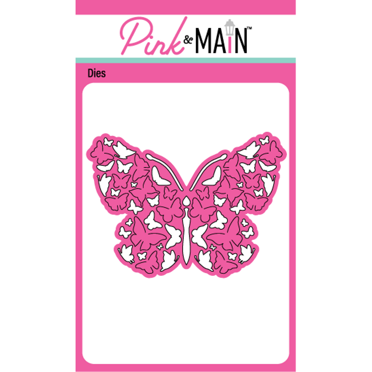 Pink and Main Butterfly Pop Up Die pnm628
