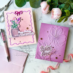 PREORDER Simon Says Stamp Card Kit of the Month August 2026 Made to Flourish ck0826 Emily Midgett Pink Floral Card Duo | color-code:ALT03