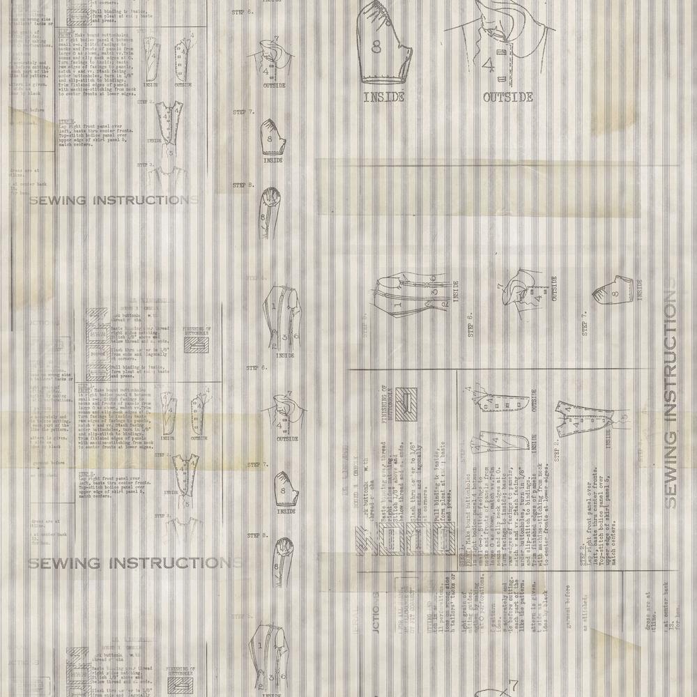 Tim Holtz Eclectic Elements Fabric By The Yard Monochrome Sewing Instructions Linen
