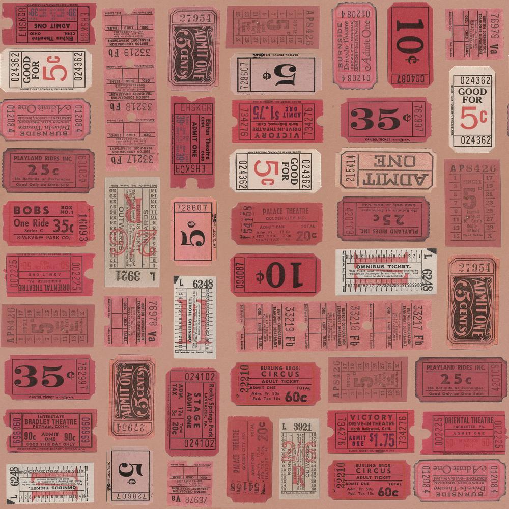 Tim Holtz Fabric By The Yard Red Tickets pwth222 Eclectic Elements Palette