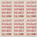 Tim Holtz Fabric By The Yard Red Typography pwth224 Eclectic Elements Palette