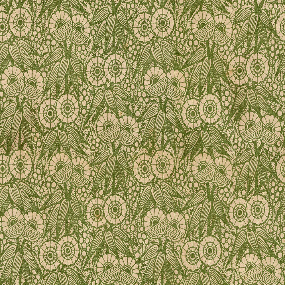 Tim Holtz Fabric By The Yard Green Tiny Print pwth268 Eclectic Elements Palette