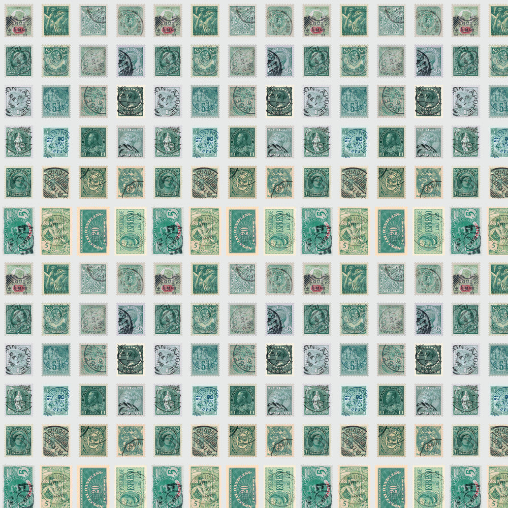 Tim Holtz Fabric Palette Teal Bundle of 10 Fat Quarters