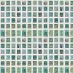 Tim Holtz Fabric Palette Teal Bundle of 10 Fat Quarters