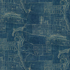 Tim Holtz Fabric By The Yard Blue Map pwth283 Eclectic Elements Palette
