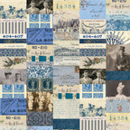 Tim Holtz Fabric Palette Indigo Bundle of 10 Fat Quarters