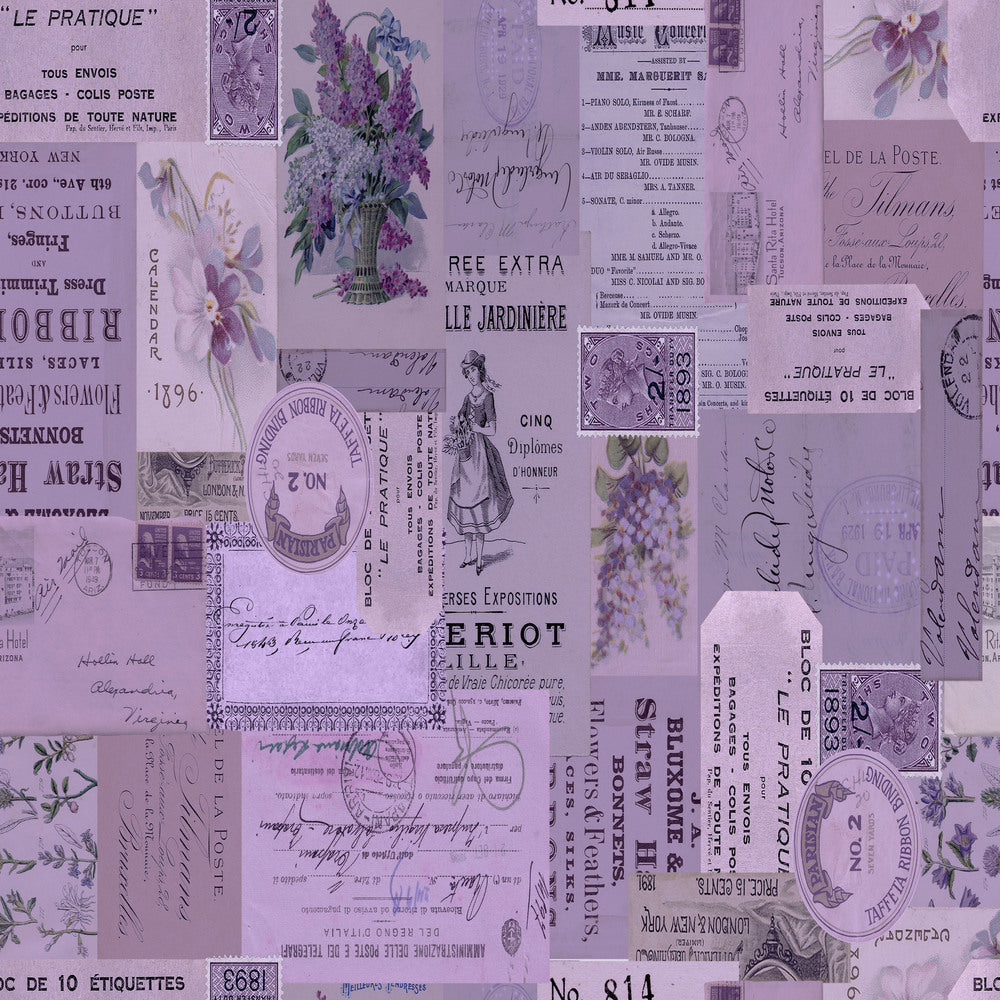 Tim Holtz Fabric Palette Purple Bundle of 10 Fat Quarters