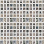 Tim Holtz Fabric By The Yard Charcoal Stamps pwth311 Eclectic Elements Palette