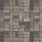 Tim Holtz Fabric By The Yard Charcoal Tickets pwth312 Eclectic Elements Palette