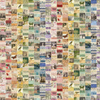 Tim Holtz Fabric By The Yard Multi Collage pwth320 Eclectic Elements Palette