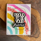 Simon Says Cling Stamps Painted Rainbow sss102699 Dear Friend