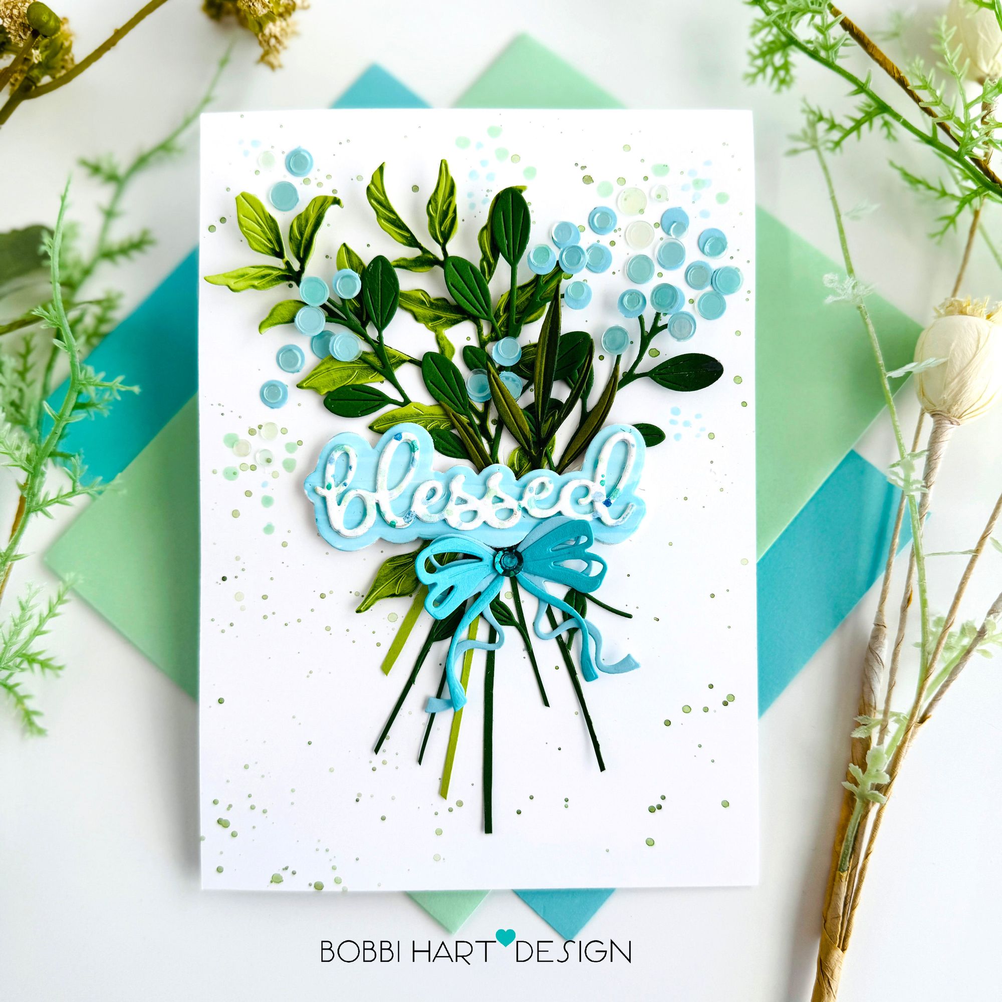 Simon Says Stamp Embellishment Mix Pale Green 0225pg Favorite Things Blessed Card | color-code:ALT01