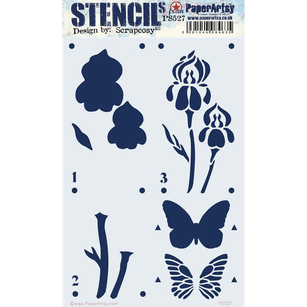PaperArtsy Eclectica3 Scrapcosy Large Stencil ps527