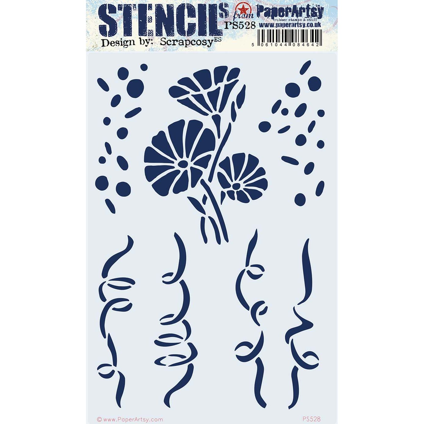PaperArtsy Eclectica3 Scrapcosy Large Stencil ps528