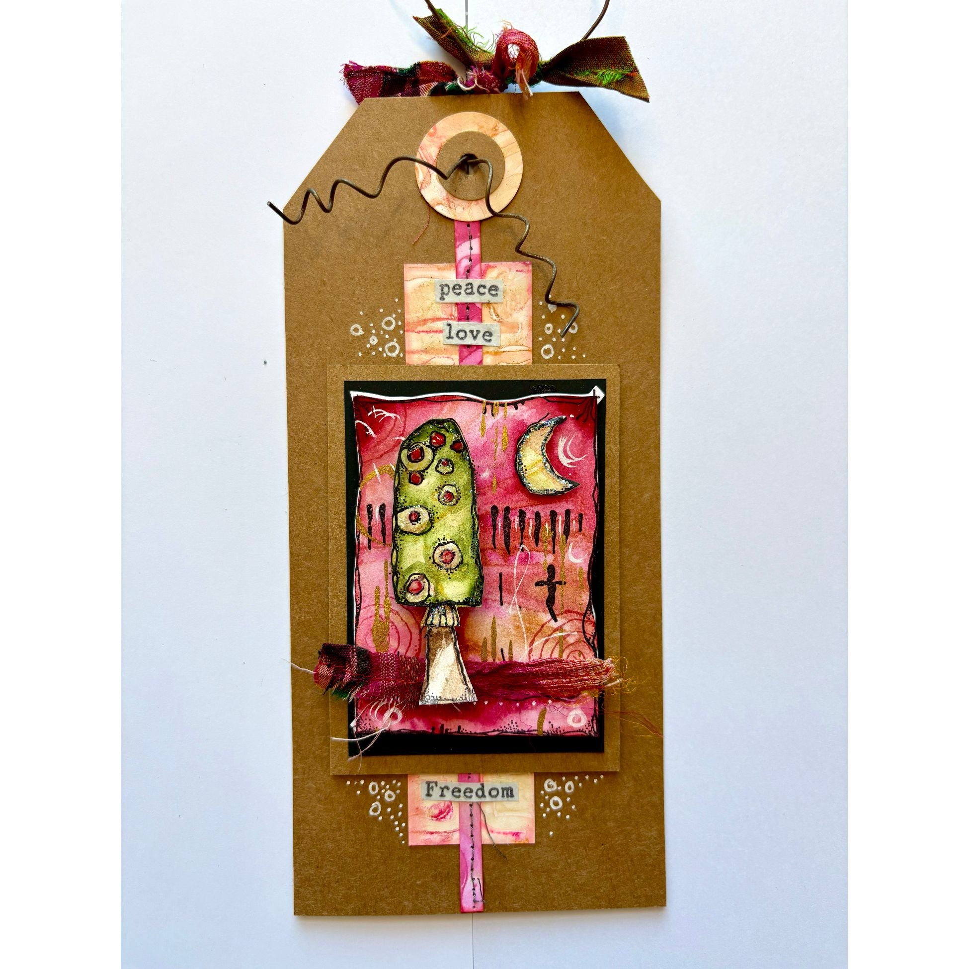 PaperArtsy Kate Crane Cling Stamps kc022 freedom