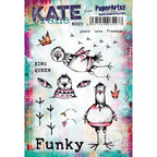 PaperArtsy Kate Crane Cling Stamps kc023
