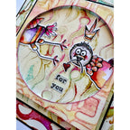PaperArtsy Kate Crane Cling Stamps kc023 crown