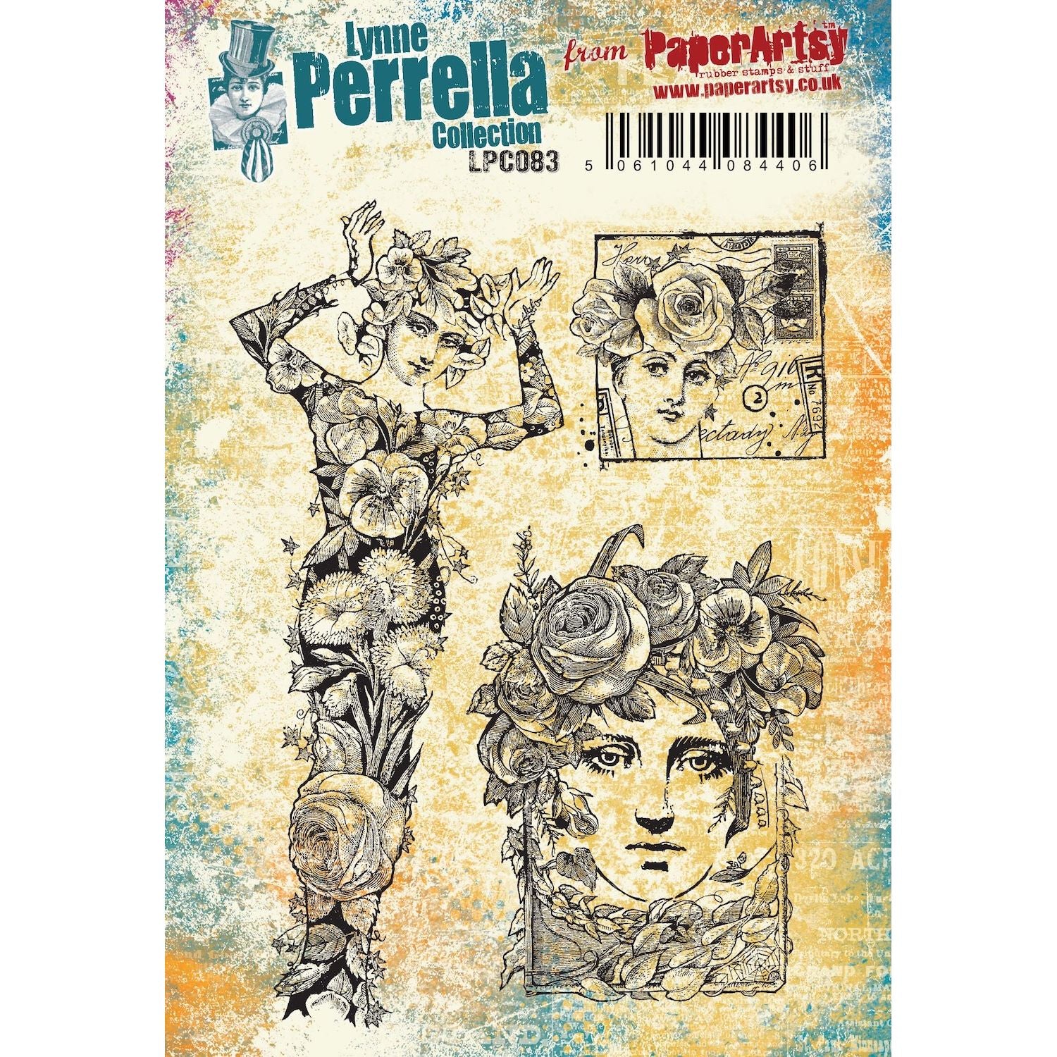 PaperArtsy Lynne Perrella Cling Stamps lpc083