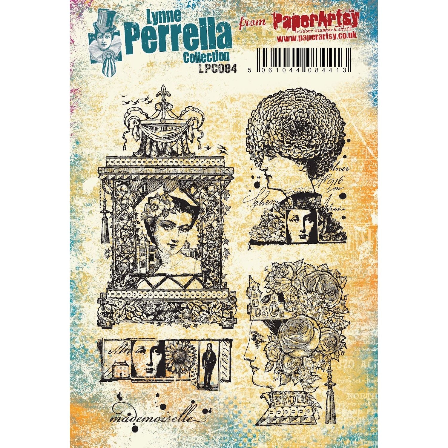 PaperArtsy Lynne Perrella Cling Stamps lpc084