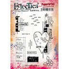 PaperArtsy Mags Woodcock Eclectica3 Cling Stamps emw004
