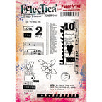 PaperArtsy Mags Woodcock Eclectica3 Cling Stamps emw006