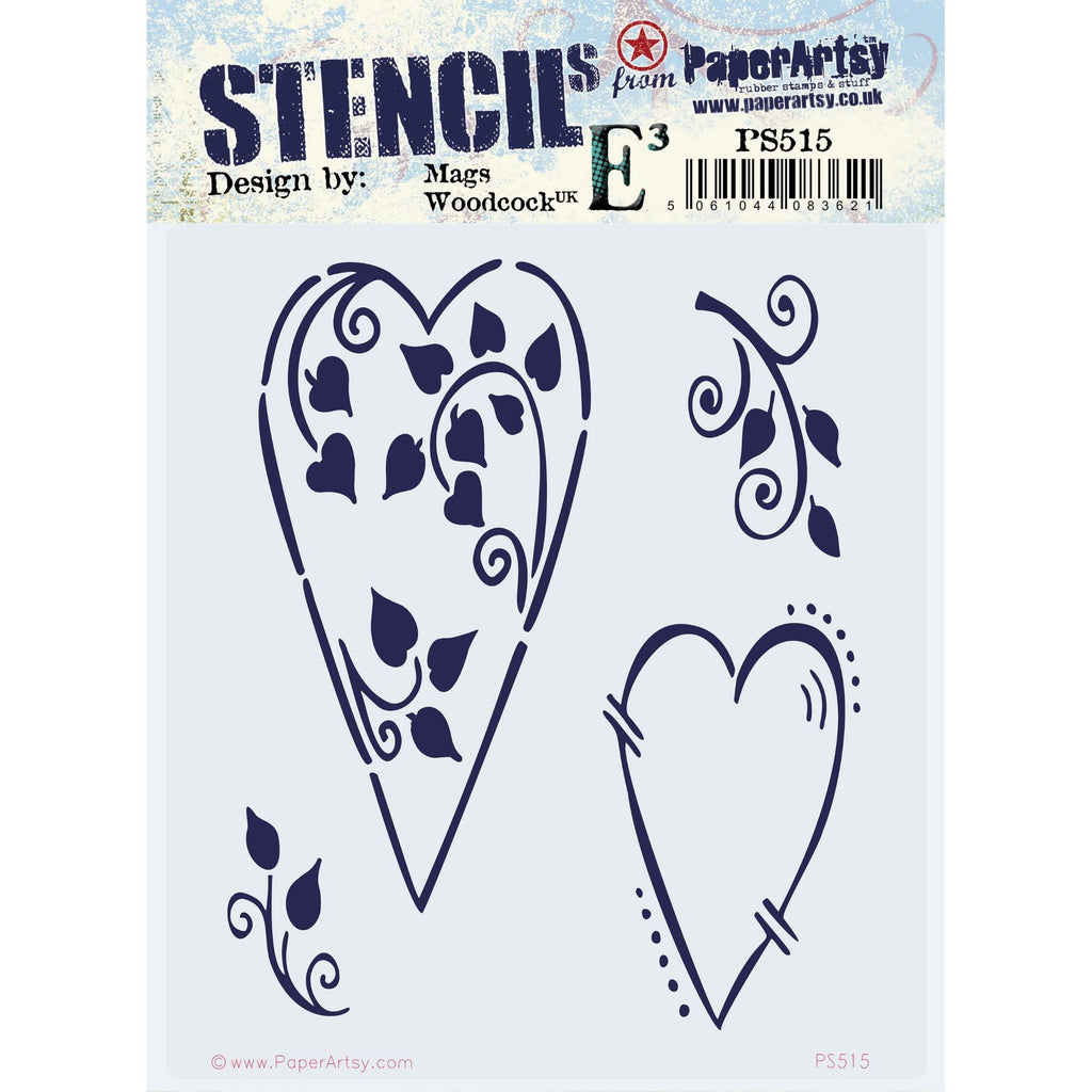 PaperArtsy Mags Woodcock Stencil ps515