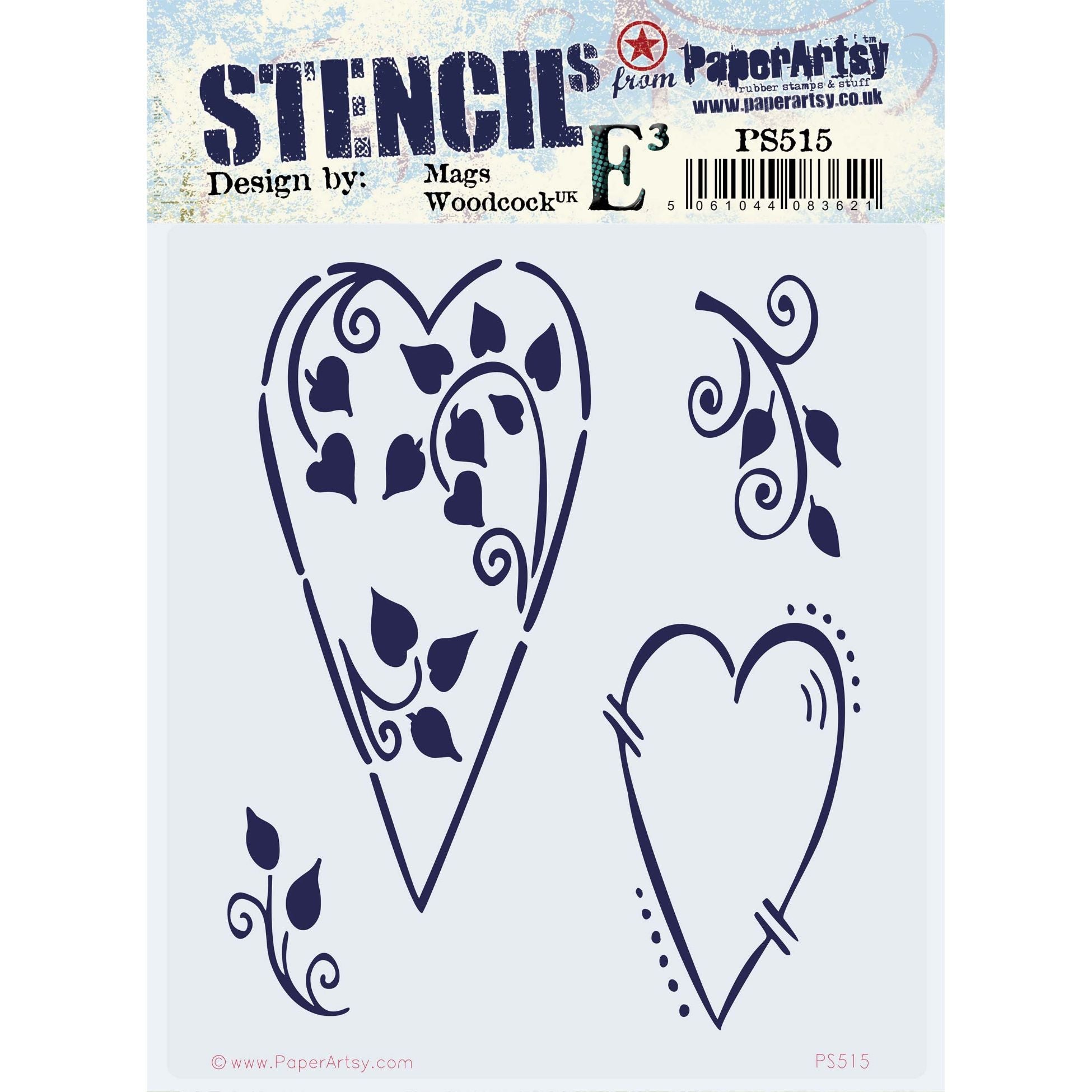 PaperArtsy Mags Woodcock Stencil ps515