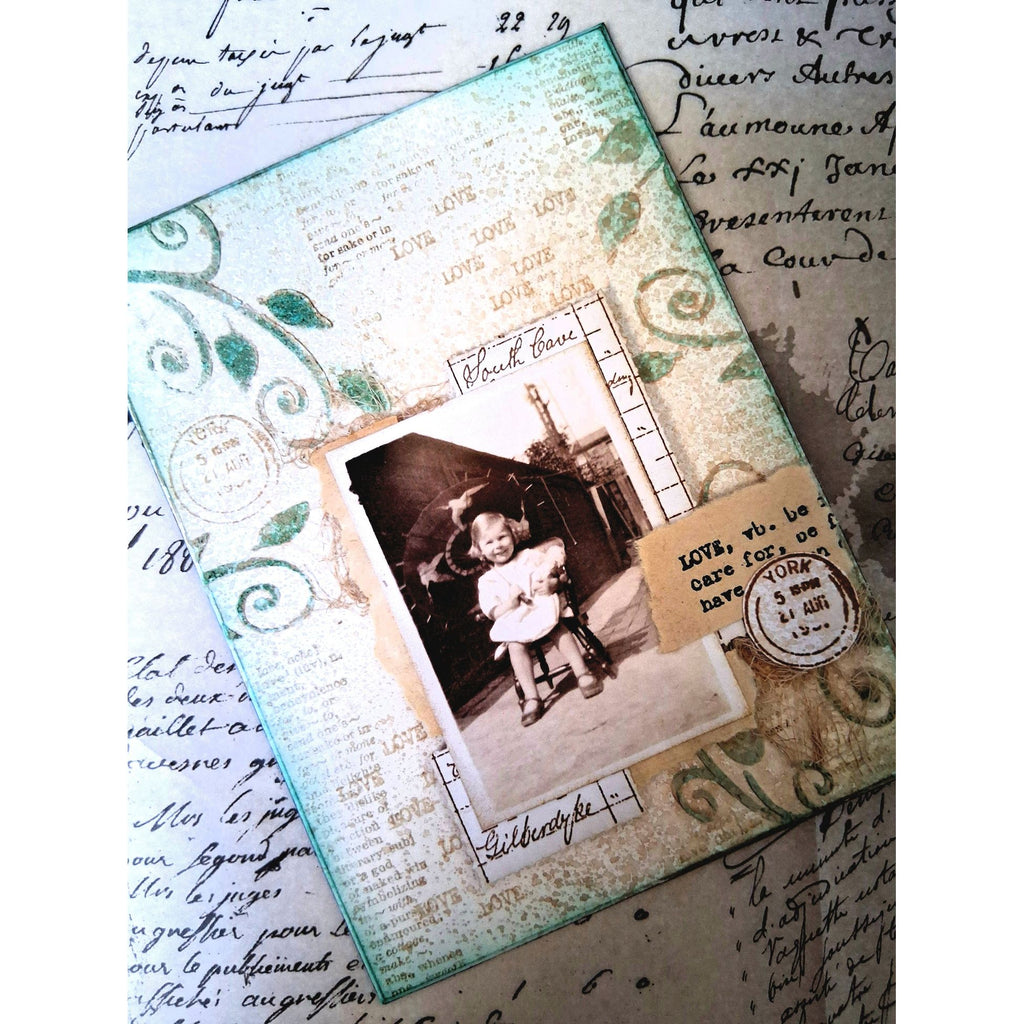 PaperArtsy Mags Woodcock Stencil ps515 umberella