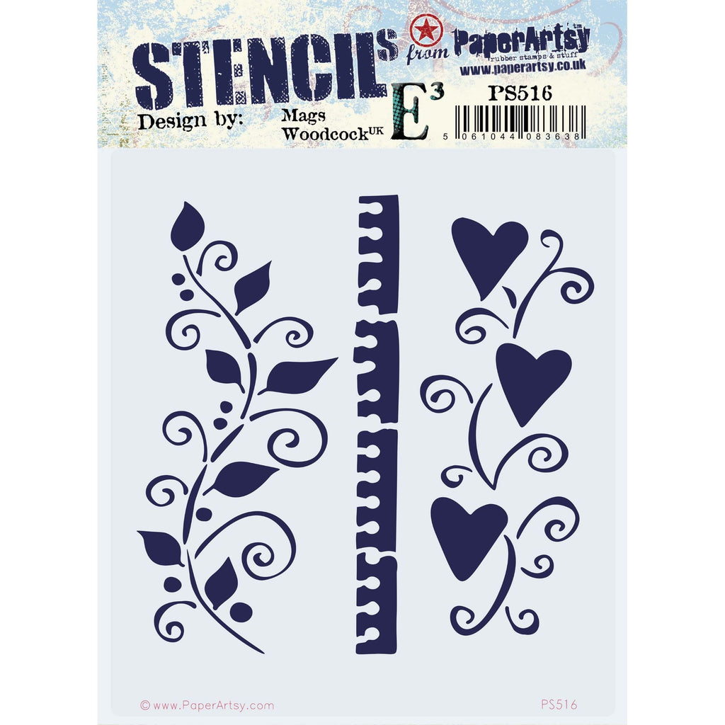 PaperArtsy Mags Woodcock Stencil ps516