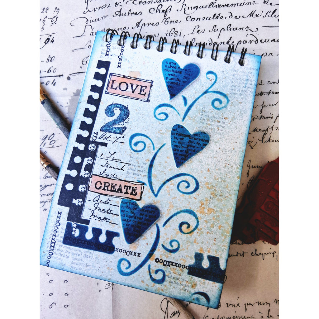PaperArtsy Mags Woodcock Stencil ps516 create