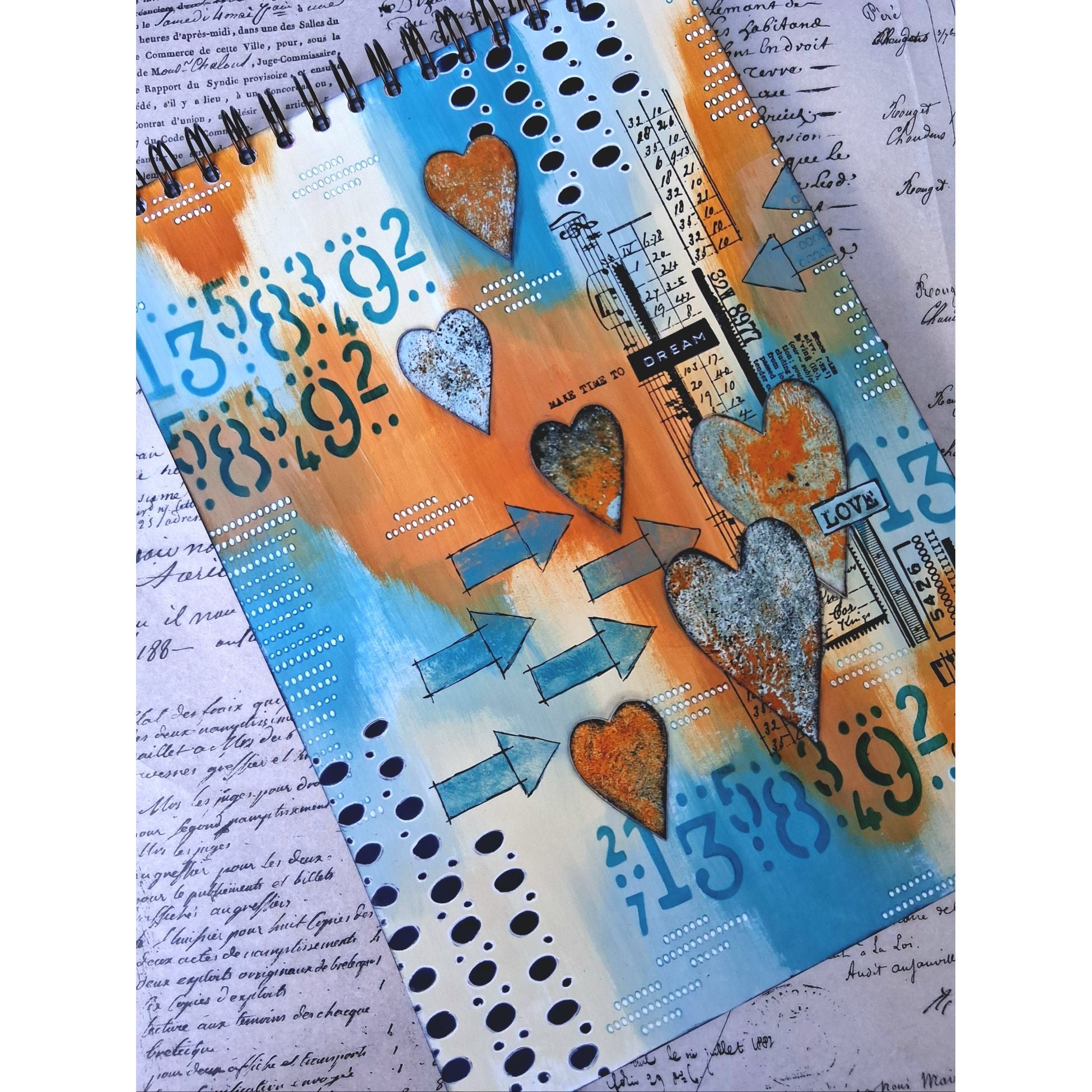 PaperArtsy Mags Woodcock Stencil ps517 arrows