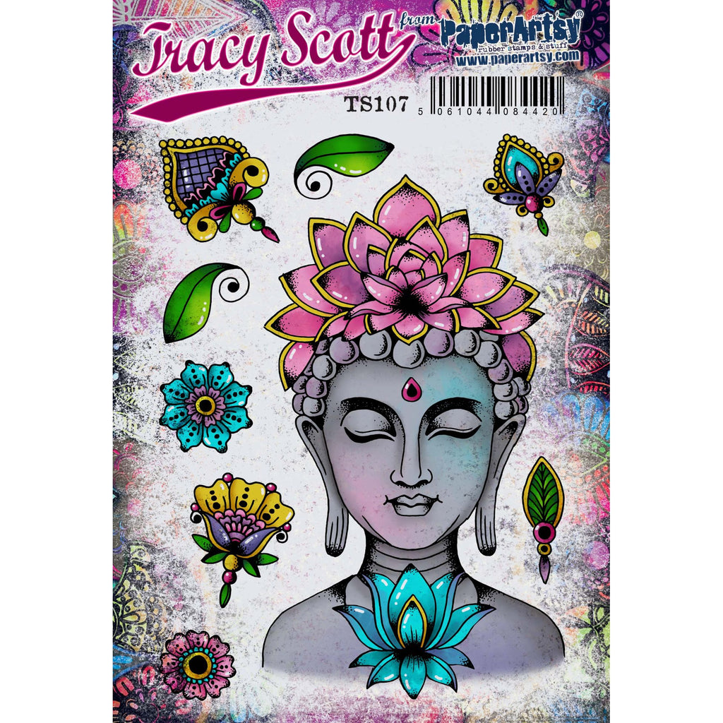 PaperArtsy Tracy Scott Cling Stamps ts107